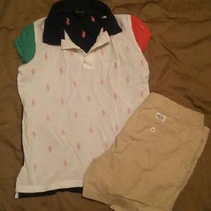 Girls Ralph Lauren polo set