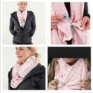 Lululemon vinyasa scarf slalom stripe pretty pink