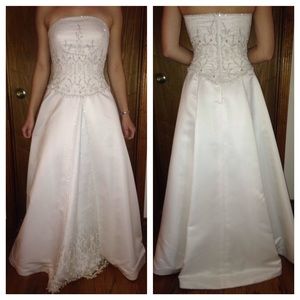 Bead embellished wedding dress