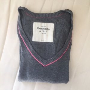 Abercrombie & Fitch Sweater with Pink Stitching