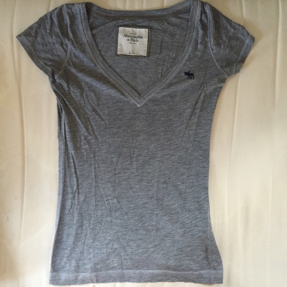 Simple Gray V-Neck