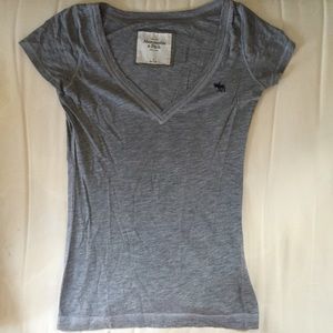 Simple Gray V-Neck