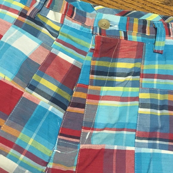 Men's Kelly's Kids madras plaid dress shorts 36-38 - Picture 2 of 4