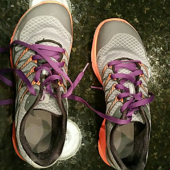 Merrell orange/grey vibram performance shoes