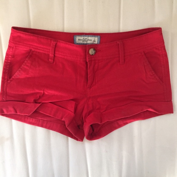 Red Abercrombie and Fitch Shorts