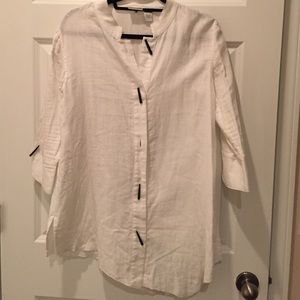 Asian Inspired White Tunic