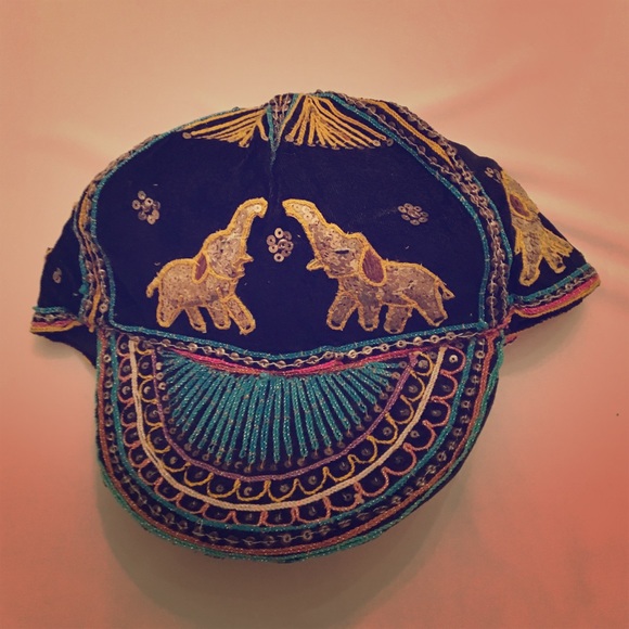 vintage embroidered hat