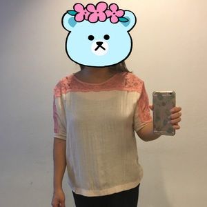 Zara lace dolman top