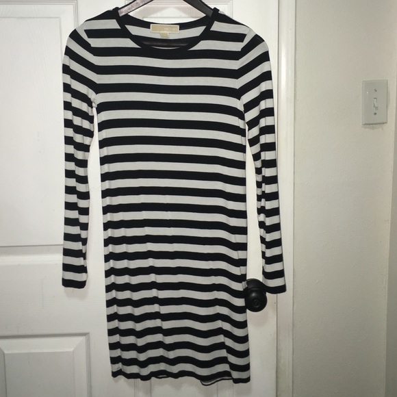 Black and white stripped Michael Kors XS dress