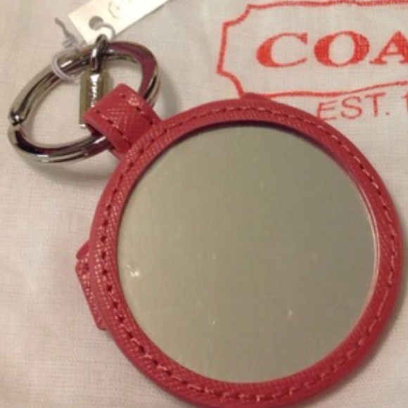 NWT Coach Mirrored keyfob--Pink color - Picture 4 of 4