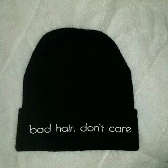 Bad hair, don't care beanie