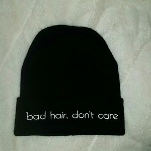 Bad hair, don't care beanie
