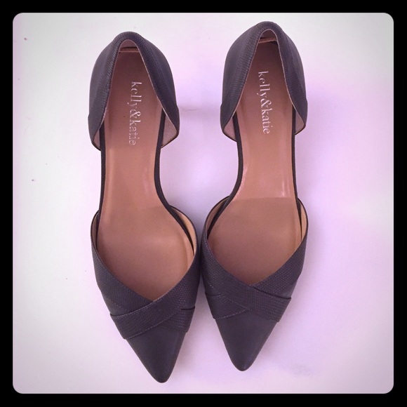 Adorable Grey Kelly & Katie Pumps