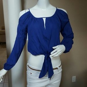 Royal blue crop top. Available in other sizes.