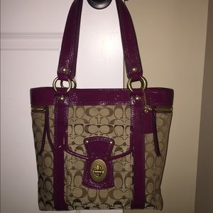 Authentic Fabulous coach signature large bag tote