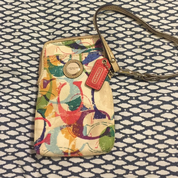 Coach phone case/ wristlet