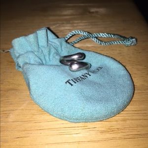 Used Tiffany Teardrop Ring Size 7