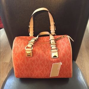 Michael Kors Tangerine Medium Satchel
