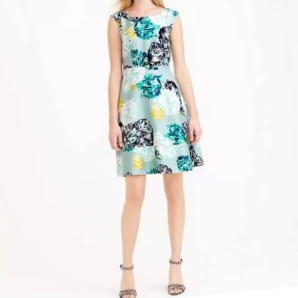 J.Crew Floral Silk Dress