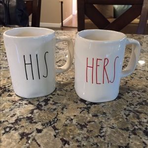 His and hers Rae Dunn mug set