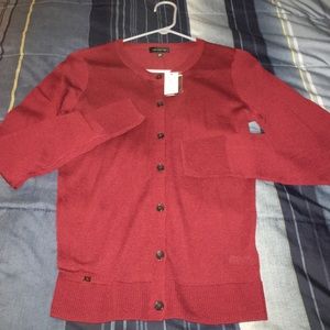 Burgundy Lightweight Cardigan