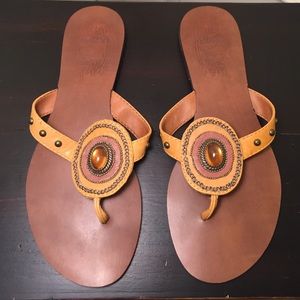 Nine West Gold Sandals