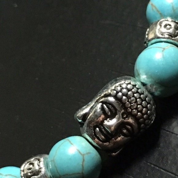 NEW Teal Lucky Buddha Tiger Eye Bracelet - Picture 3 of 3