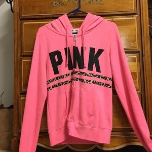 Pink zip up