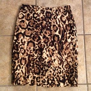 Leopard print skirt