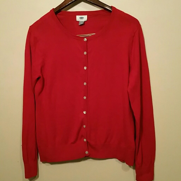 Red Old Navy Cardigan