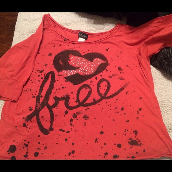 Daytrip red crop top (size Medium)