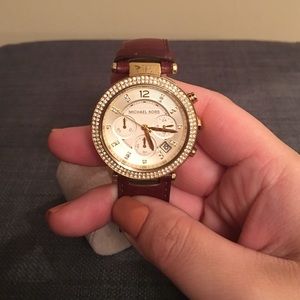 Michael Kors Accessories - Michael Kors leather strap watch Michael Kors Accessories - Michael Kors leather strap watch