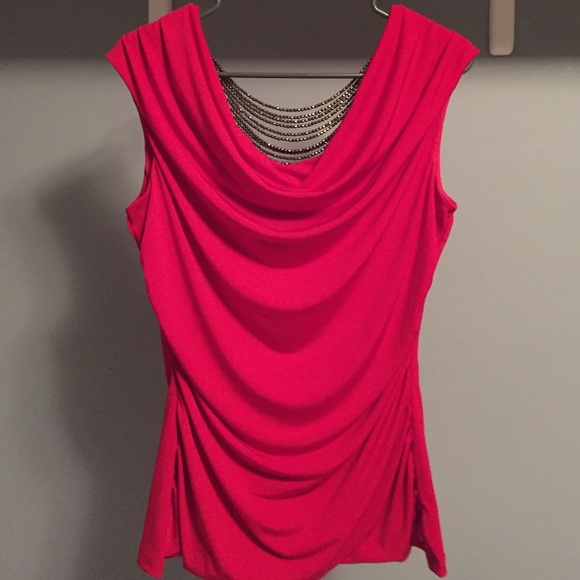 Iz Byer Tops - Red IZ Byer formal top