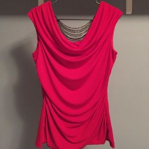 Red IZ Byer formal top