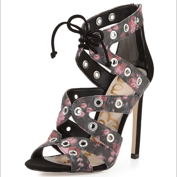 New Sam Edelman floral high heel sandals - Picture 1 of 4