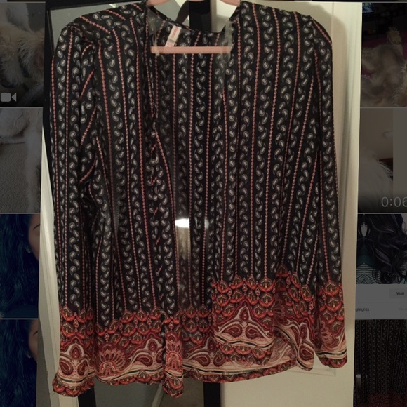 Long sleeve kimono