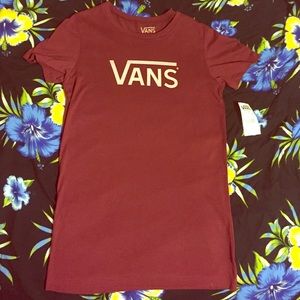 Maroon Vans Tshirt