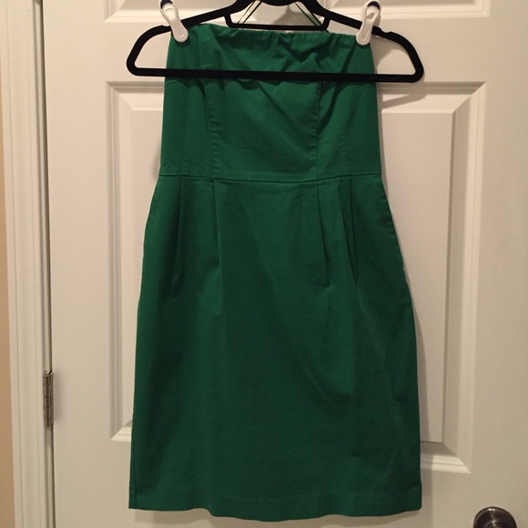 Emerald Green Strapless Dress