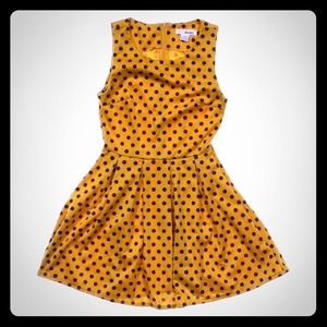 Mustard Polka Dot Dress
