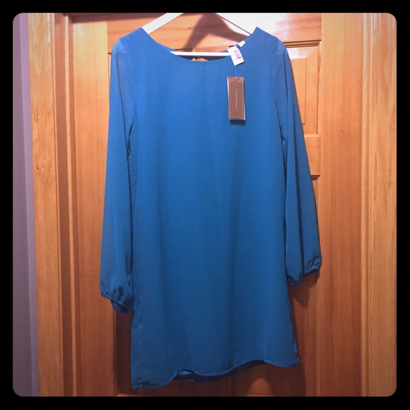 Brand new with tags--teal dress