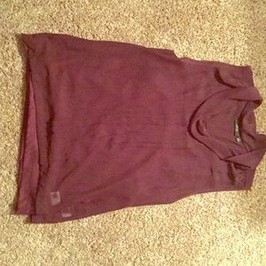 Deep Purple Sleeveless Blouse