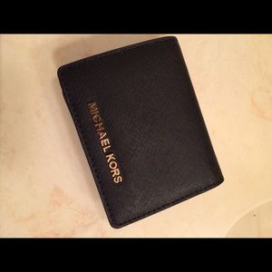 MK black wallet