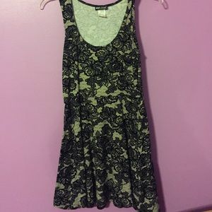 Lace pattern fit and flare dress