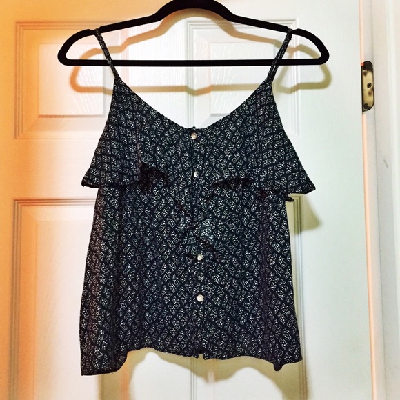 πHPπ Blue patterned AEO tank top - Picture 2 of 4