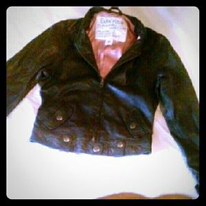 Ezra Fitch Leather Bomber Jacket