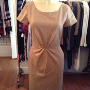 J crew camel colored sheath dress great for work!