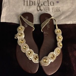 Fibi & Clo Jeweled Sandals