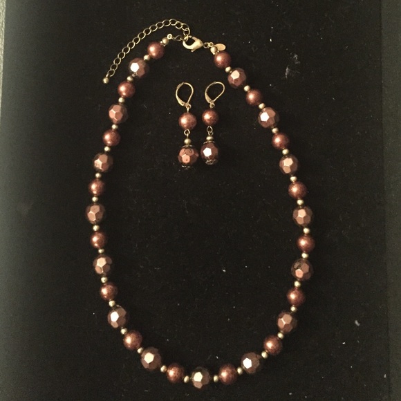 Necklace and earrings