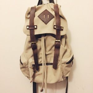 Tan backpack