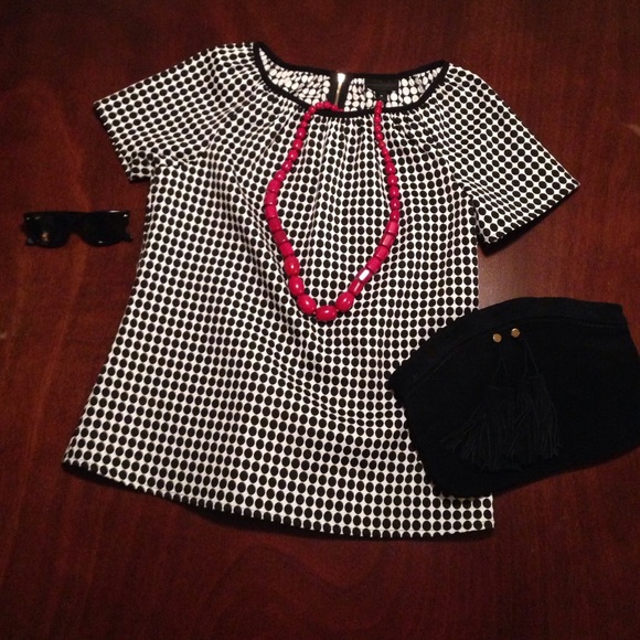 Polka dot blouse